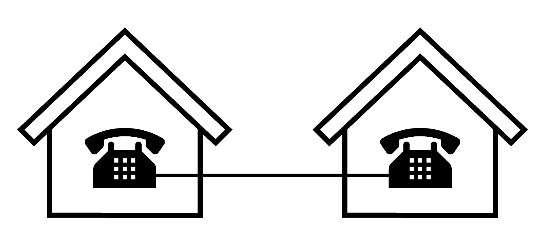 PBXの機能、家庭内固定電話を指しています。