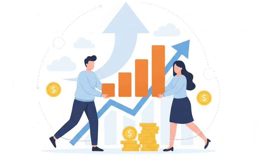 代理店様やパートナー様と共存共栄してお互いのビジネスを盛り立てている画像を示しています。