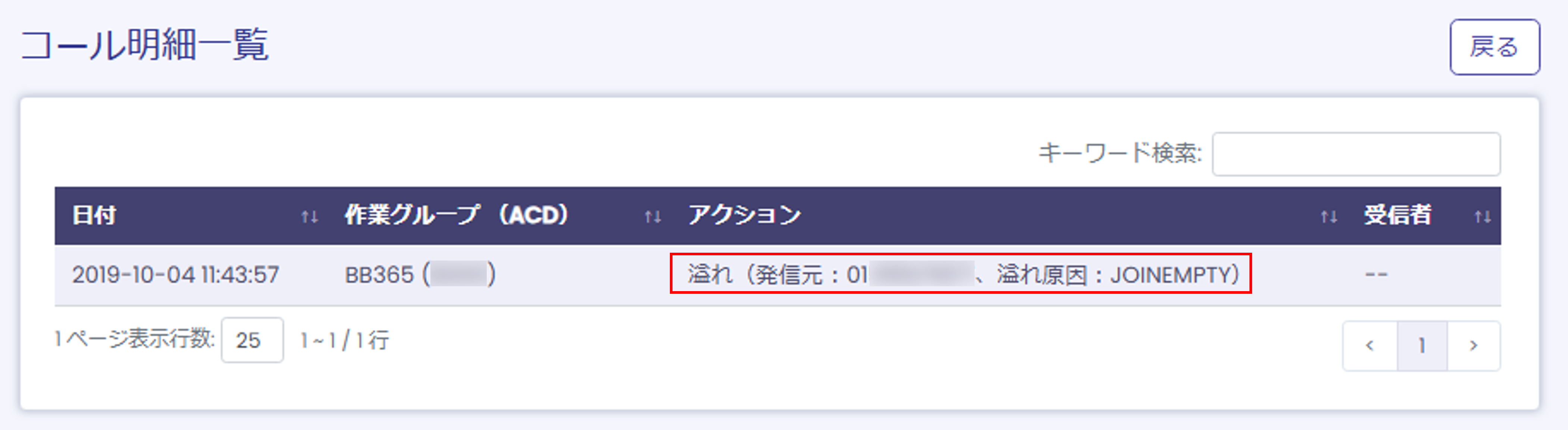 【BlueBeanFAQ】コール明細溢れ原因